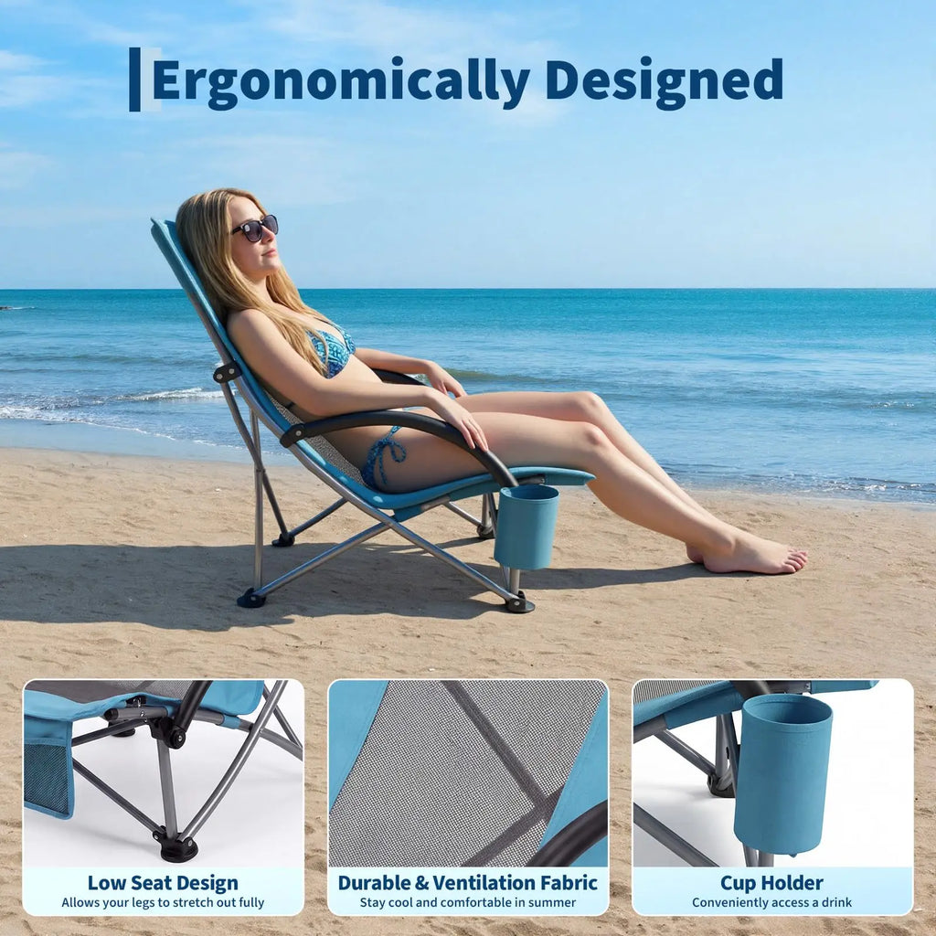 High Back Folding Beach Chair
