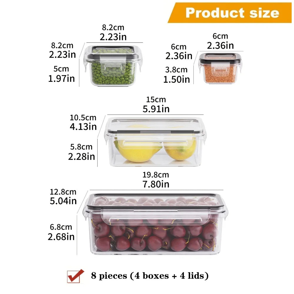 8-PC Airtight Food Storage Containers