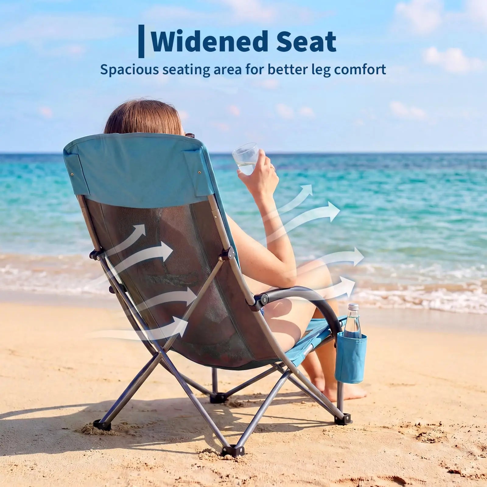 High Back Folding Beach Chair