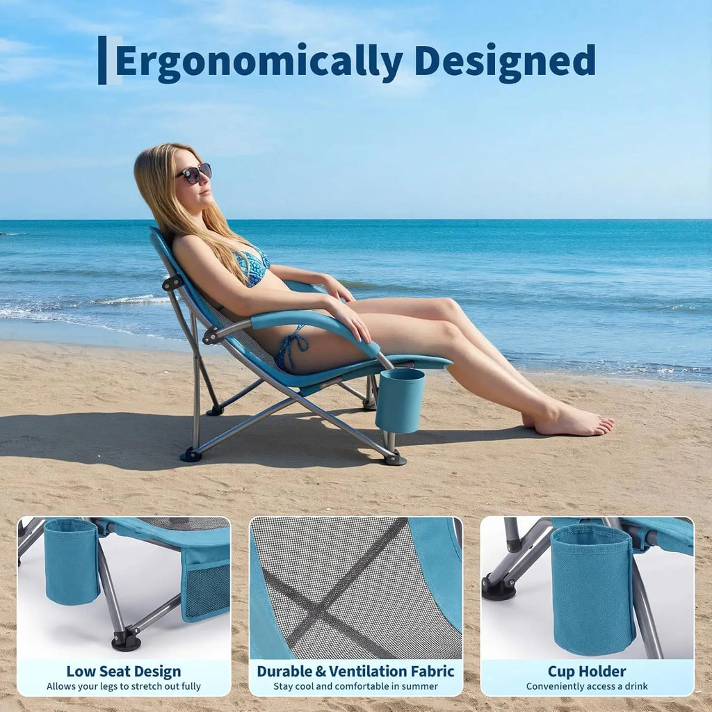 High Back Folding Beach Chair