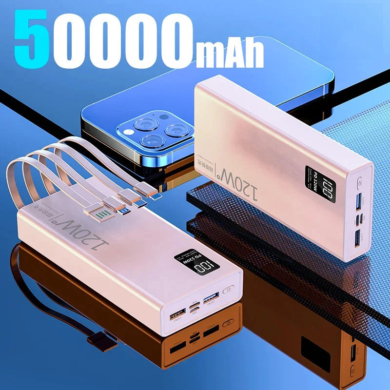 50000mAh 120W Fast-Charge Power Bank