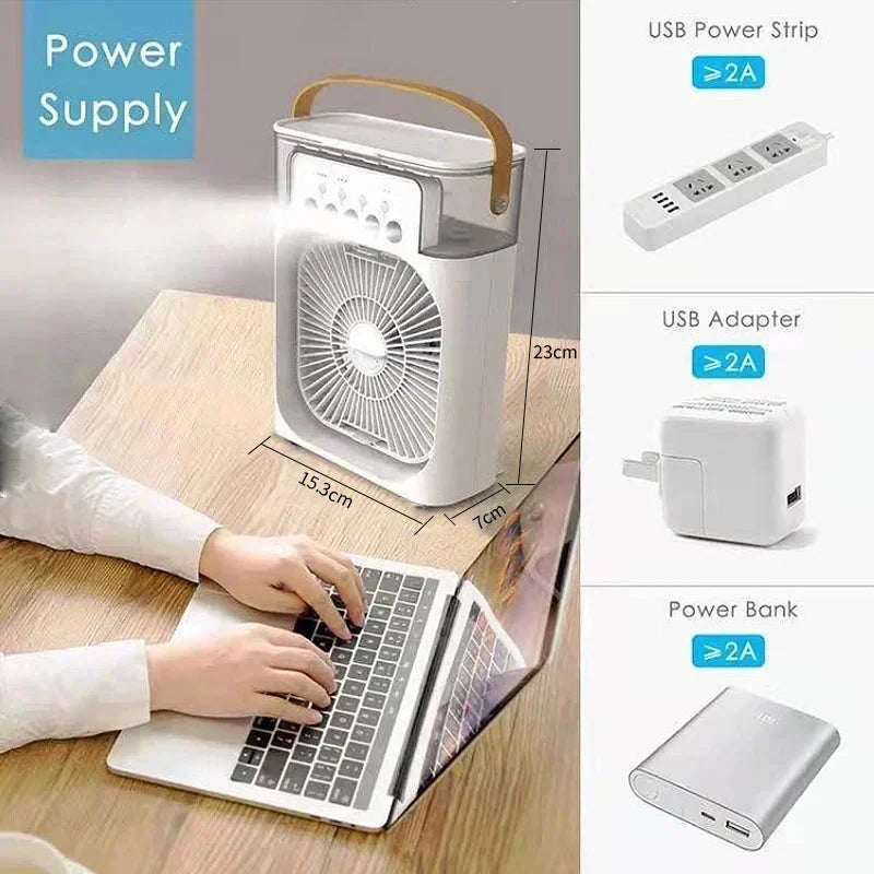 3-in-1 Portable Air Cooler & Humidifier