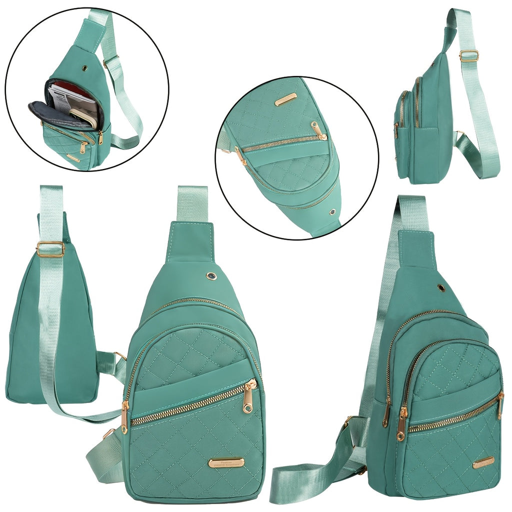 Small Sling Backpack Crossbody Sling for Women Men, Chest Daypack Fanny Pack Cross Body for Outdoors Hiking Traveling